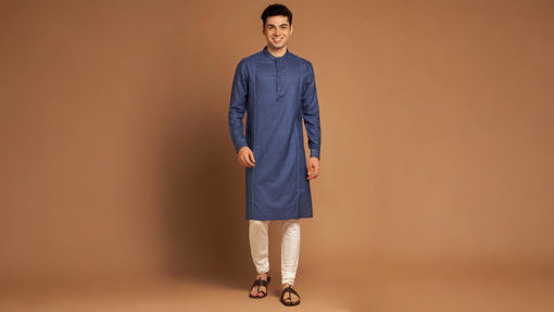 Pure silk kurta for men