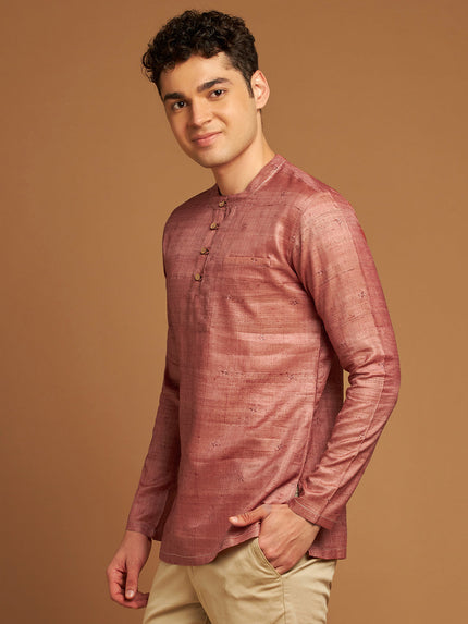 Short Kurta with Satin Embroidery Inspired by Tribal Motifs