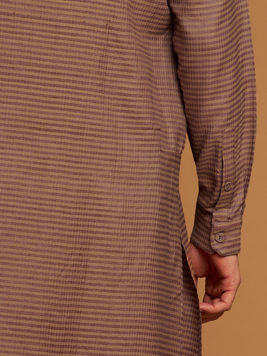 Pink Kurta with Traditional Hindustani Design