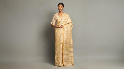 plain silk saree with border​