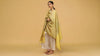 how to wear dupatta on gown
