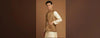 Kosa Silk Nehru jacket as designer Kurta set for wedding