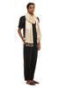 Handwoven Natural Kosa Silk and Mulberry Silk Stole