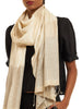 Handwoven Natural Kosa Silk and Mulberry Silk Stole