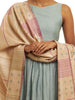 Handwoven Multicolour Kosa Dupatta with Kangi Pattern