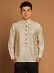 Classic Handcrafted Spun-Tussar Kurta with Embroidery