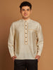 Classic Handcrafted Spun-Tussar Kurta with Embroidery