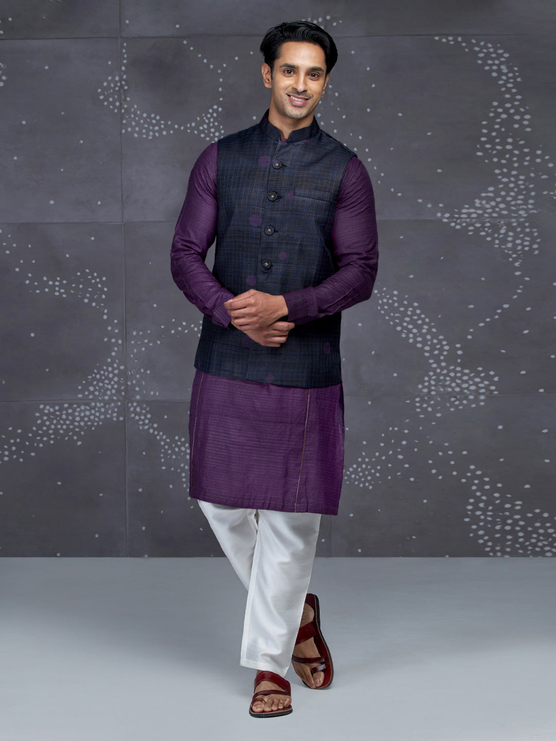 Ritvaan Kosa Nehru Jacket