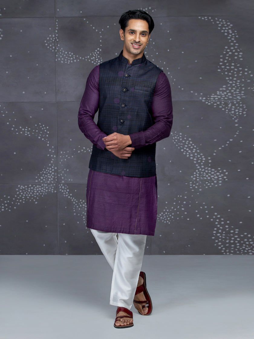 Ritvaan Kosa Nehru Jacket