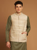 Kosa & Cotton Nehru Jacket with Textured Weave