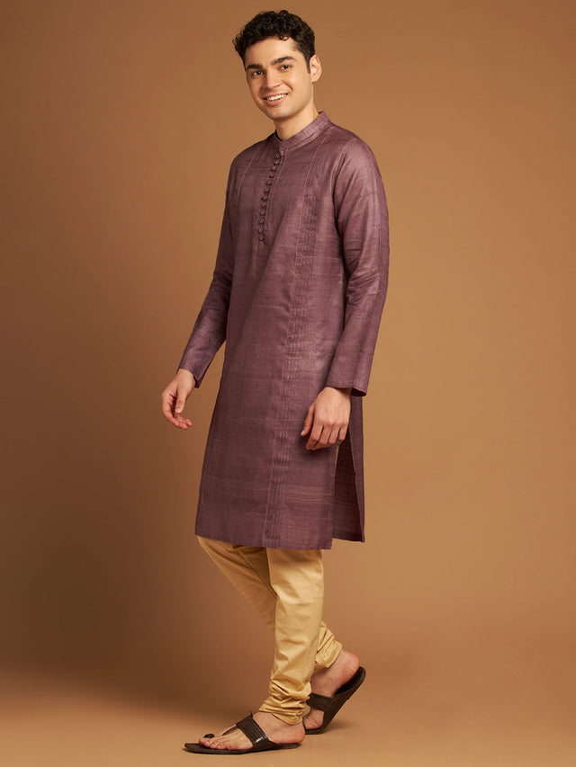 Myro wine silk Long Kurta