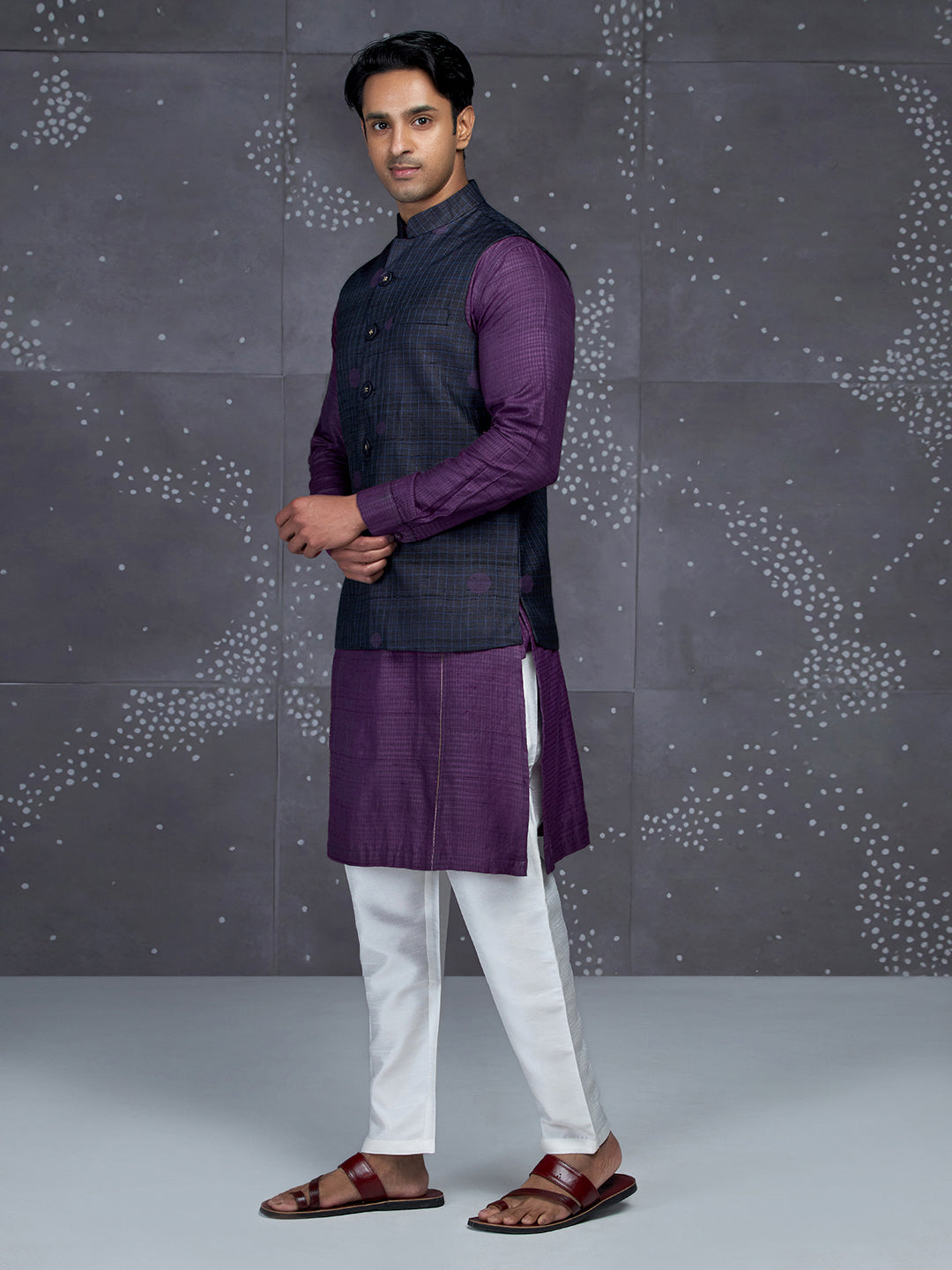 Ritvaan Kosa Nehru Jacket