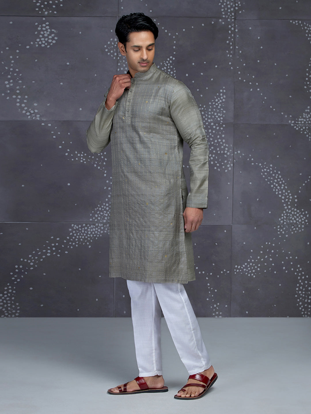 Kaustubh Kosa Long Kurta