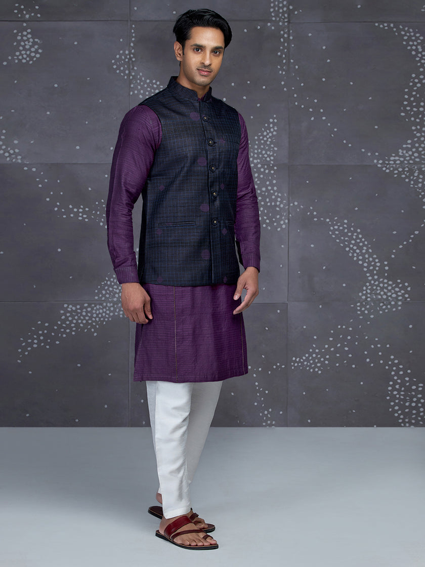 Ritvaan Kosa Nehru Jacket