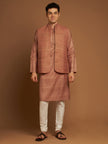 Ghicha Nehru Jacket with Textured Weave