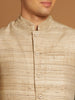 Kosa & Cotton Nehru Jacket with Textured Weave